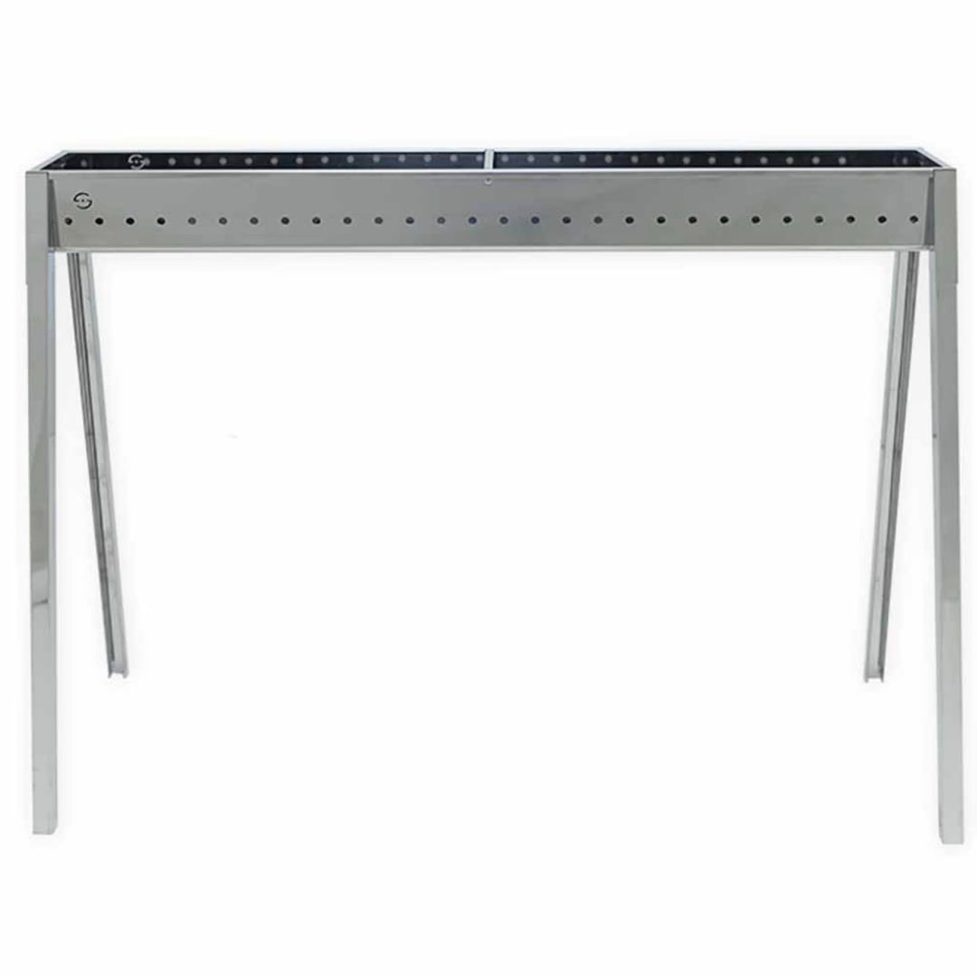 Lisa Kabelkanal und Holzkohlegrill, Edelstahl, Milano, 100 cm