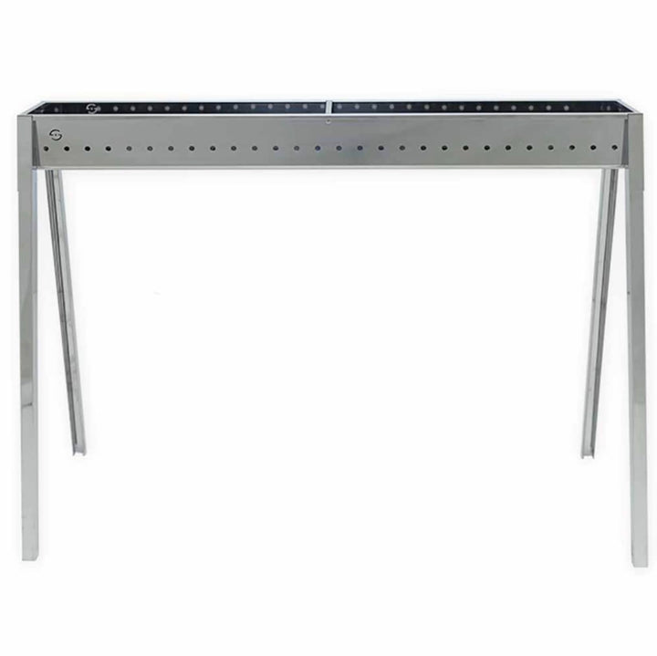 Lisa Kabelkanal und Holzkohlegrill, Edelstahl, Milano, 100 cm