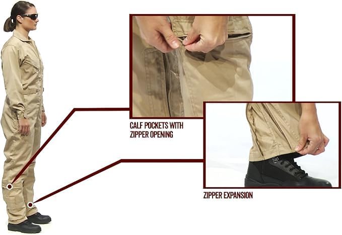 Tru-Spec Herren 27-p Basic Fluganzug 27-p Basic Flight Suit (1er Pack) L Schwarz, L Schwarz