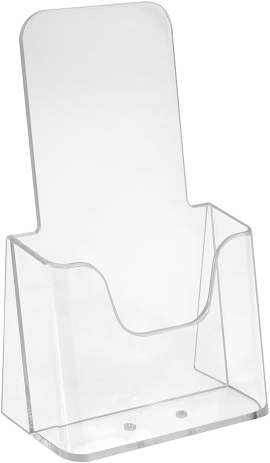 Zeigis 10er Set Tischprospektständer DIN Lang (99 x 210 mm) Prospekthalter Flyerhalter Transparenter