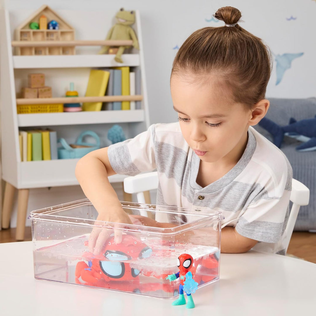 Marvel Spidey und Seine Super-Freunde – Water-Webs Spidey Spielzeug mit 7,6cm Figur & U-Boot – Farbw