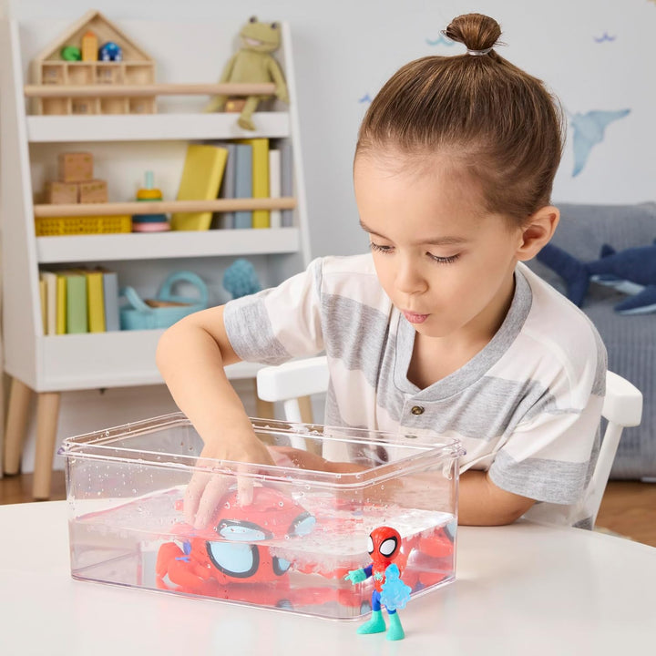 Marvel Spidey und Seine Super-Freunde – Water-Webs Spidey Spielzeug mit 7,6cm Figur & U-Boot – Farbw