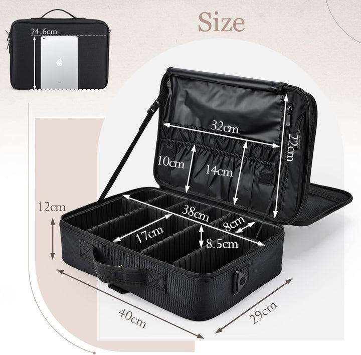Make up Koffer Kosmetikkoffer Make up Tasche Gross Kosmetiktasche Schminktasche Schminkkoffer Make u