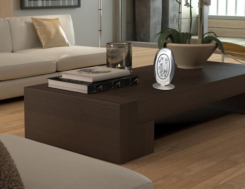 Wetterstation SMADH WS 9723-IT mit Vorhersage von Wettersituation, Anzeige von Wettertendenz und,Inn