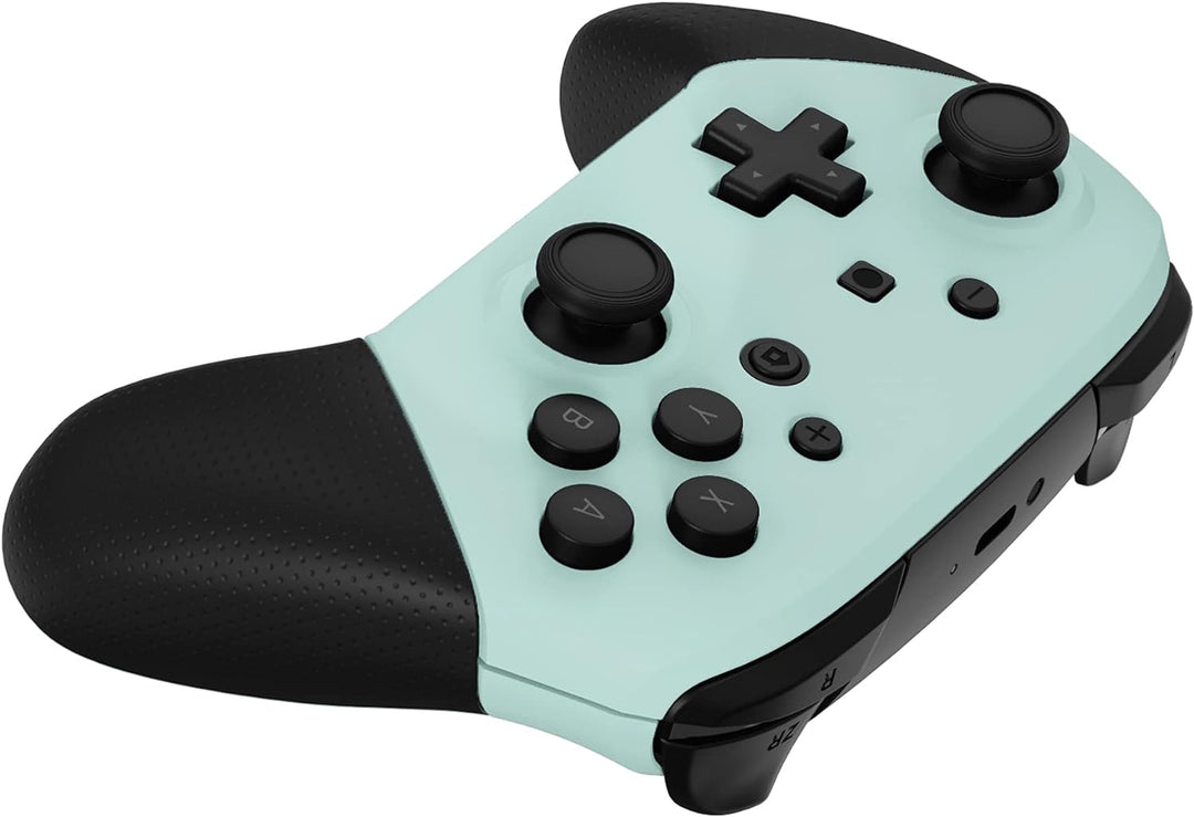 eXtremeRate Ersatz Grips Case Cover kompatibel mit Nintendo Switch Pro Controller, Custom Matt Front