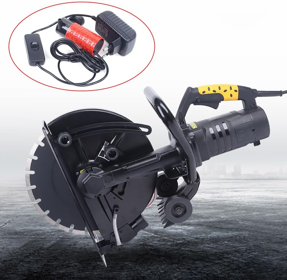 3200W Schlitzmaschine, 220V Elektrisch Betonschneider Trennschleifer Fugenschneider, Mauernutfräse S