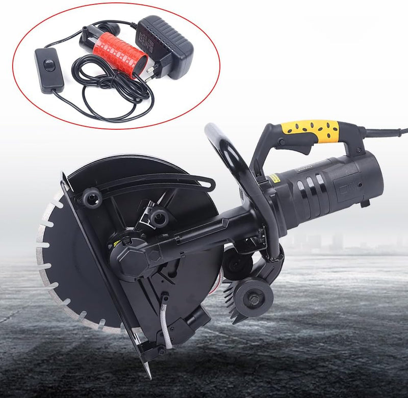3200W Schlitzmaschine, 220V Elektrisch Betonschneider Trennschleifer Fugenschneider, Mauernutfräse S
