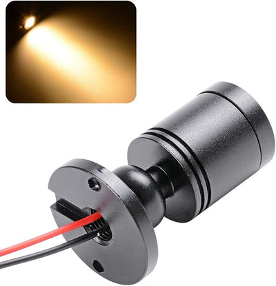 Klein LED Einbaustrahler 5 Stück 3W Mini led spot, 360° Schwenkbar, 230V Aluminium Deckenstrahler De