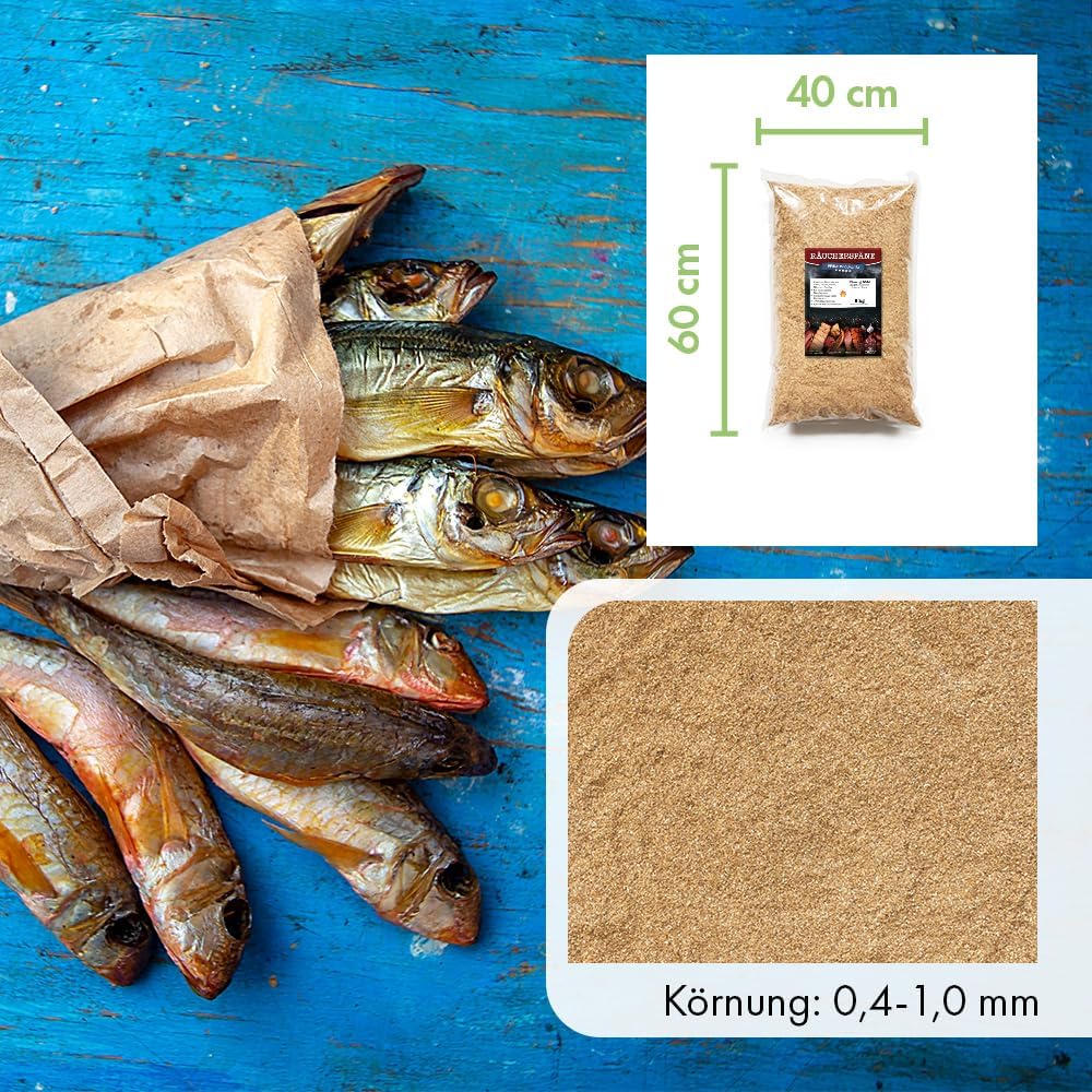 Terra Discount Räuchermehl aus Buche 2 oder 5 Kg - 0,4-1,0mm - 5Kg ergeben ca. 20L - zum smoken, räu