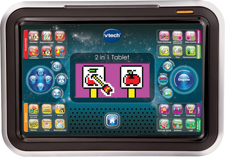 VTech 80-155504 Tablet 2-in-1, white/black, único Weiss/Black Single, Weiss/Black Single