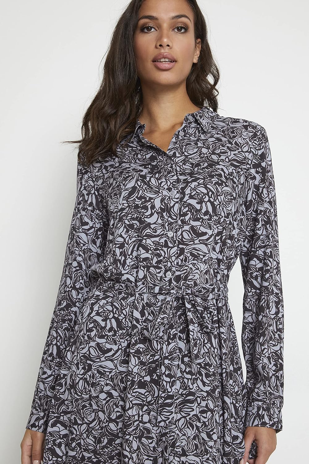 KAFFE Kleid KAclark, Tradewinds/Black Graphic Print
