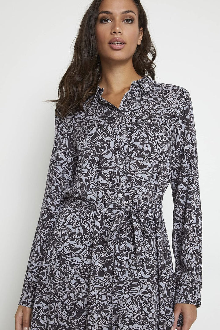 KAFFE Kleid KAclark, Tradewinds/Black Graphic Print