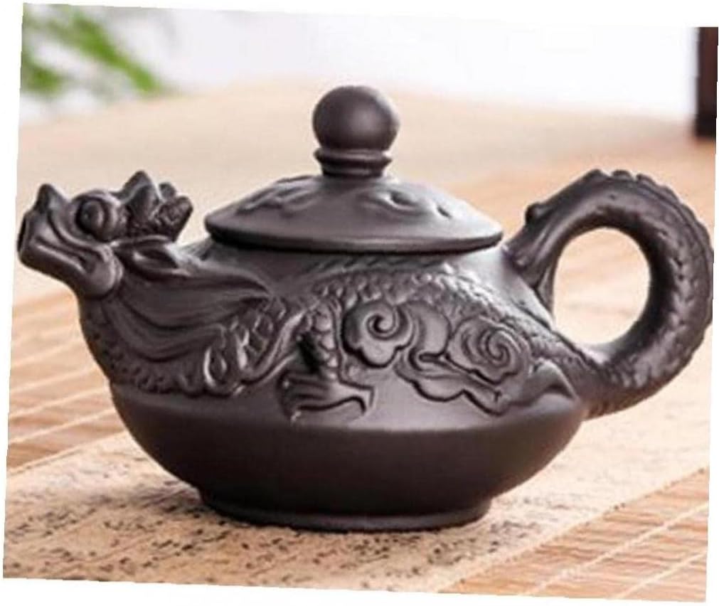 Drachen-teekanne 4 Tassen Sets Chinesische Handgemachte Zisha-teekanne Keramik Purple Clay Teekanne