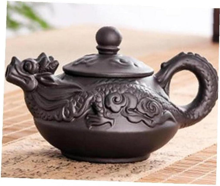 Drachen-teekanne 4 Tassen Sets Chinesische Handgemachte Zisha-teekanne Keramik Purple Clay Teekanne