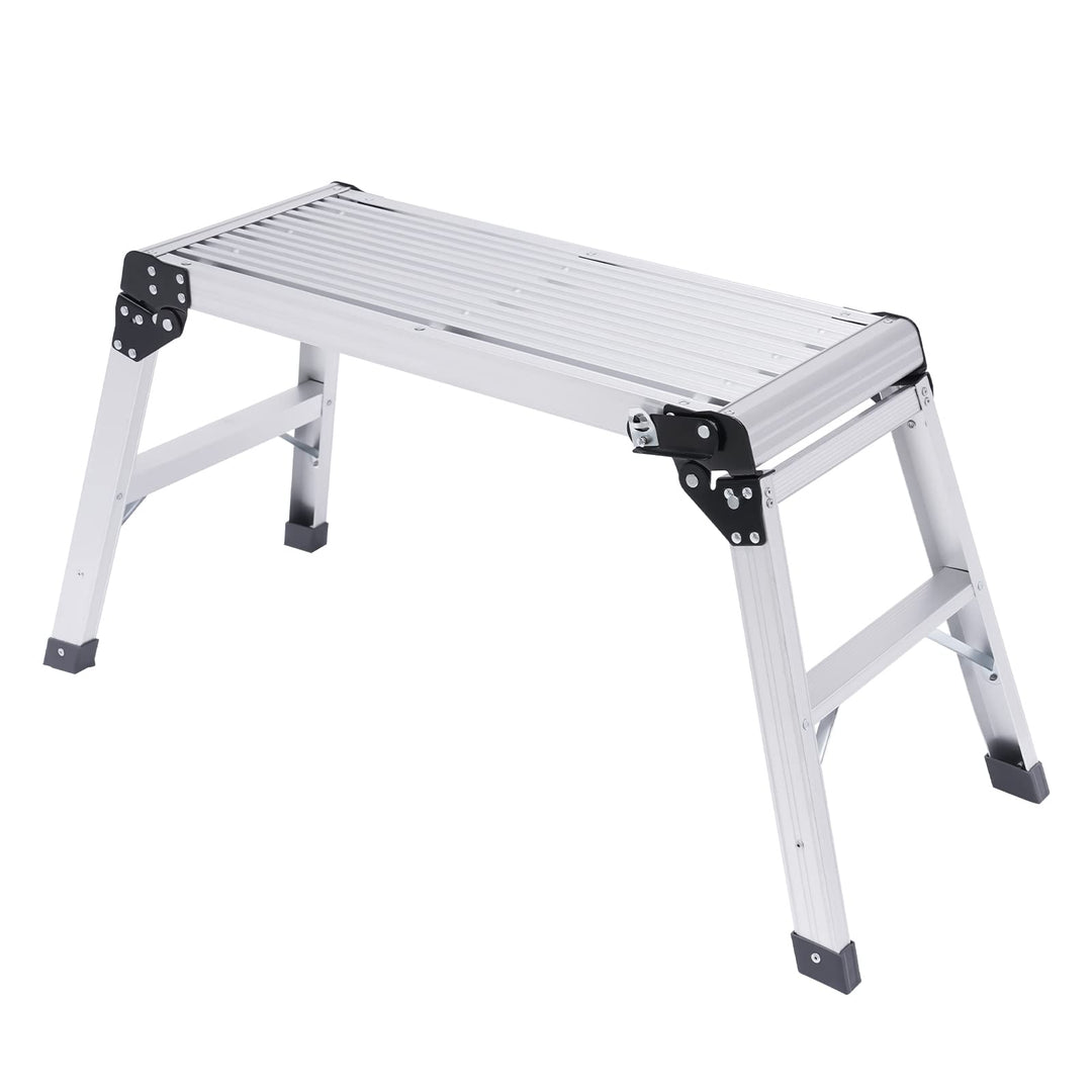 Tritthocker, Klapptritt Klappbar Trittstuhl, Grosse Plattform Tragbar Fussbank, Max 150kg, mit PVC R
