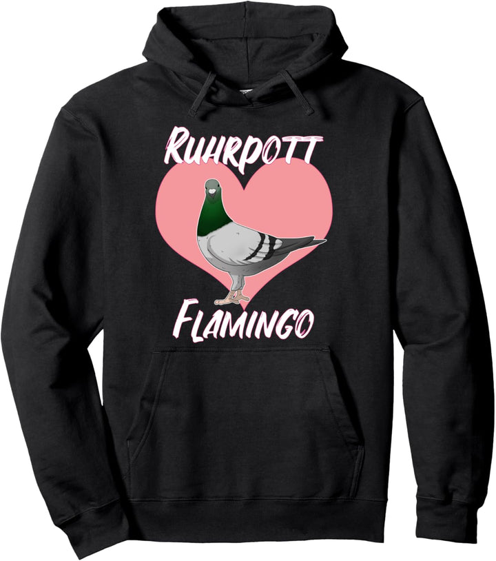 Ruhrpott Flamingo Bunte Taube Ruhrgebiet Taubenzüchter Pullover Hoodie