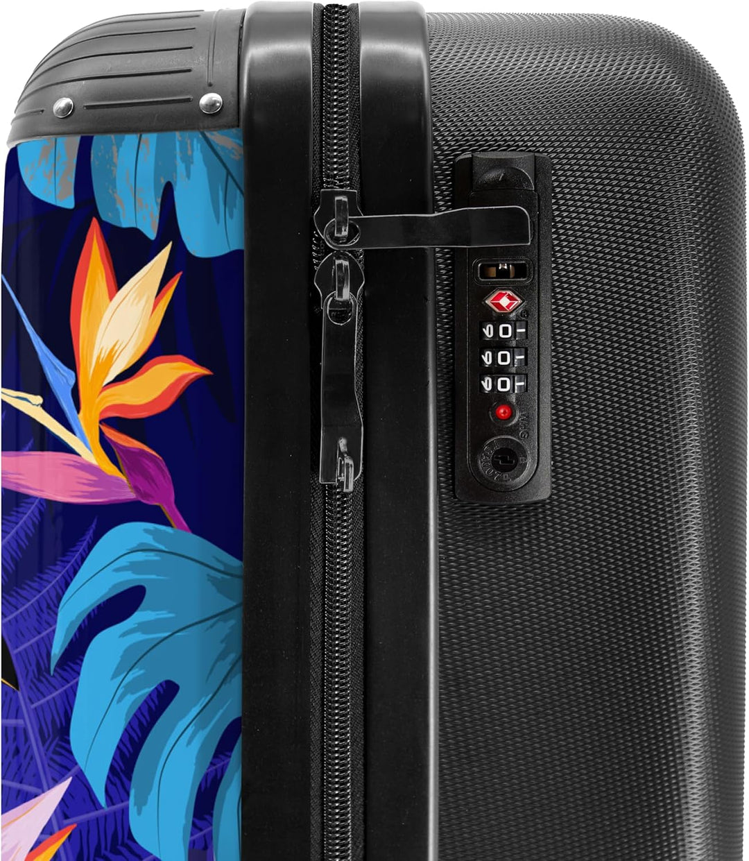 NoBoringSuitcases.com® Koffer Handgepäck Trolley Rollkoffer Kleine Reisekoffer mit 4 Rollen - Dschun