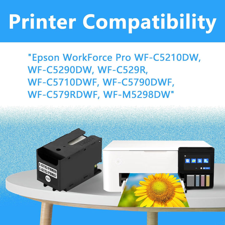 LCL Kompatibel Wartungsbox T6716 C13T671600 3Pack Ersatz für Epson Workforce Pro WF-C5210DW WF-C5290