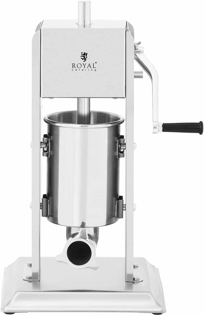Royal Catering RCWV-3L Wurstfüller vertikal Wurstfüllmaschine Wurstspritze Wurstpresse Edelstahl 3 L