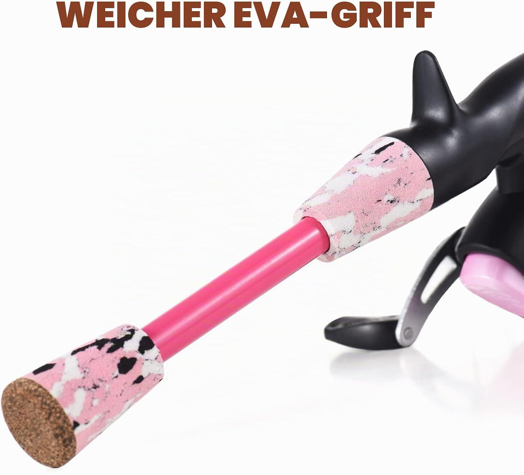 Lixada Angelset für Kinder, Kinder Angelruten Set, Kinderangel Starter Set, 1.2 m/1.5 m/1.8m Telesko