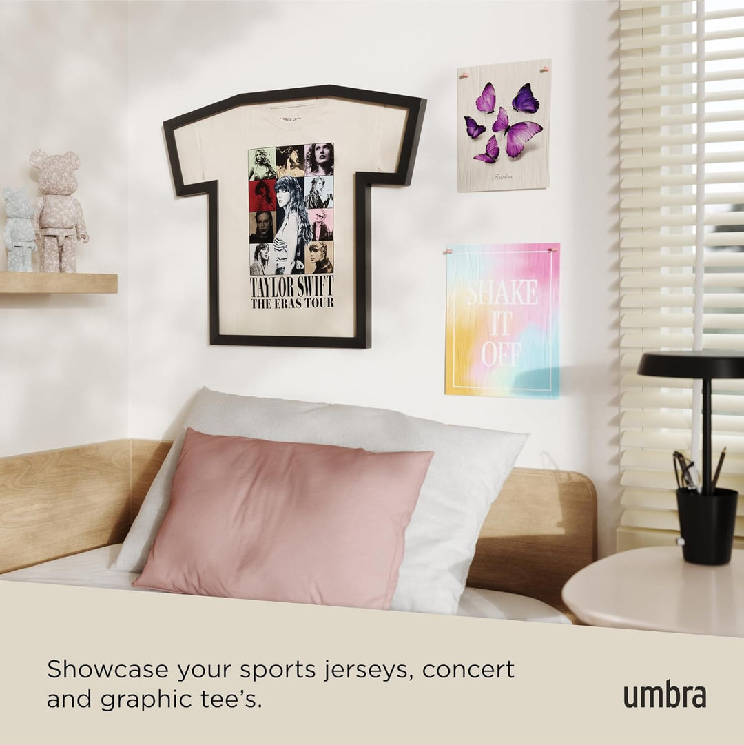 Umbra T-Frame Trikotrahmen - Bilderrahmen für T-Shirts und Fussballtrikots für Erwachsene bis Grösse