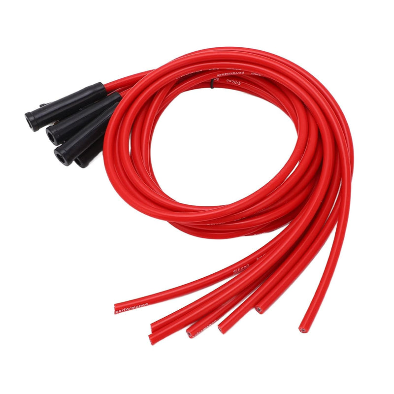 Zündkabel Silikon Rot,Zündkabelsatz,Zündkerzenkabelsatz,Zündkerzenkabelsatz Rot 8 Mm Durchmesser 1 M