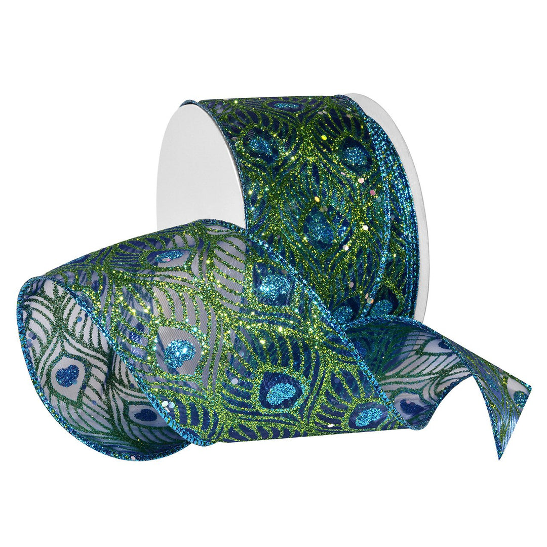 Morex Ribbon Trompeterband mit Draht, Nylon, 6,4 cm x 20 m, Türkis (7708.60/20-712) Türkiser Trompet