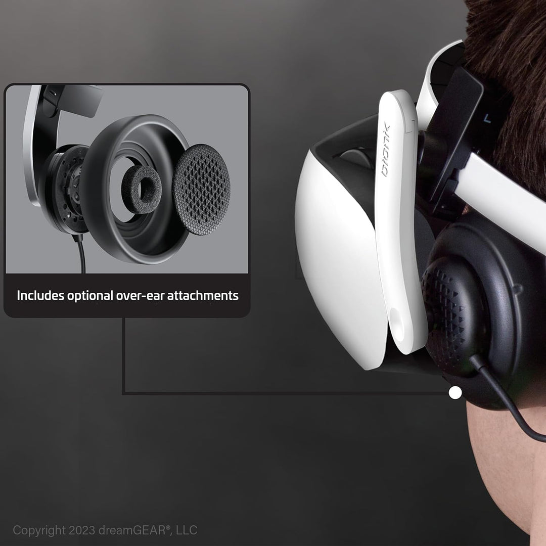 DreamGEAR Bionik Mantis VR Headphones: Compatible with Playstation VR2, Adjustable Design, Direct Co