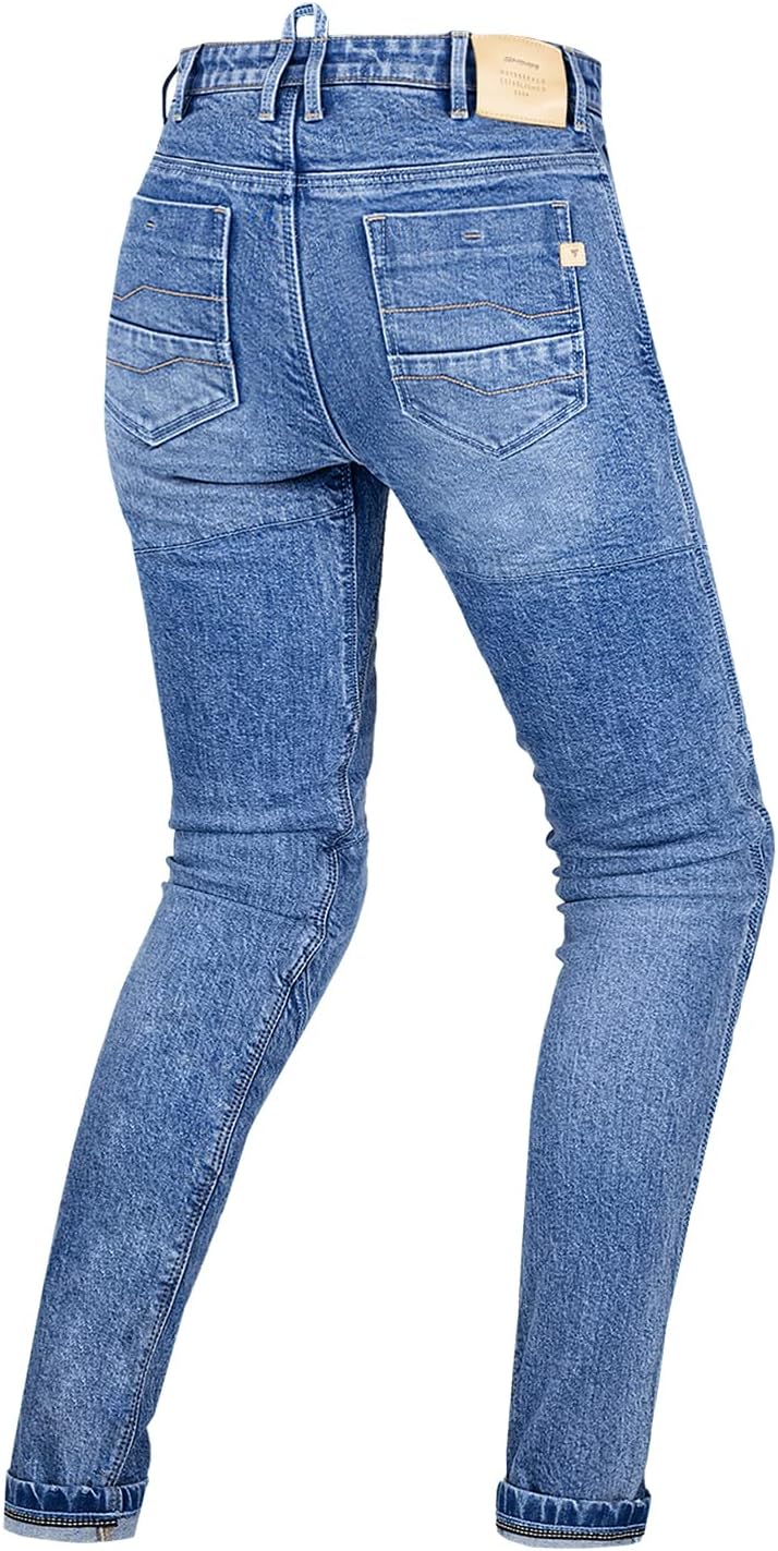 SHIMA DEVON Motorradjeans - Belüftete Elastische Slim Fit Biker Motorradhose mit FiberQL-Verstärkung