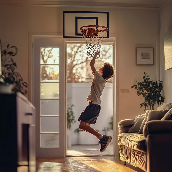 Lexibook, Interaktiver Basketballkorb, Punktezähler, Soundeffekte, Basketball, inkl. Pumpe und Insta