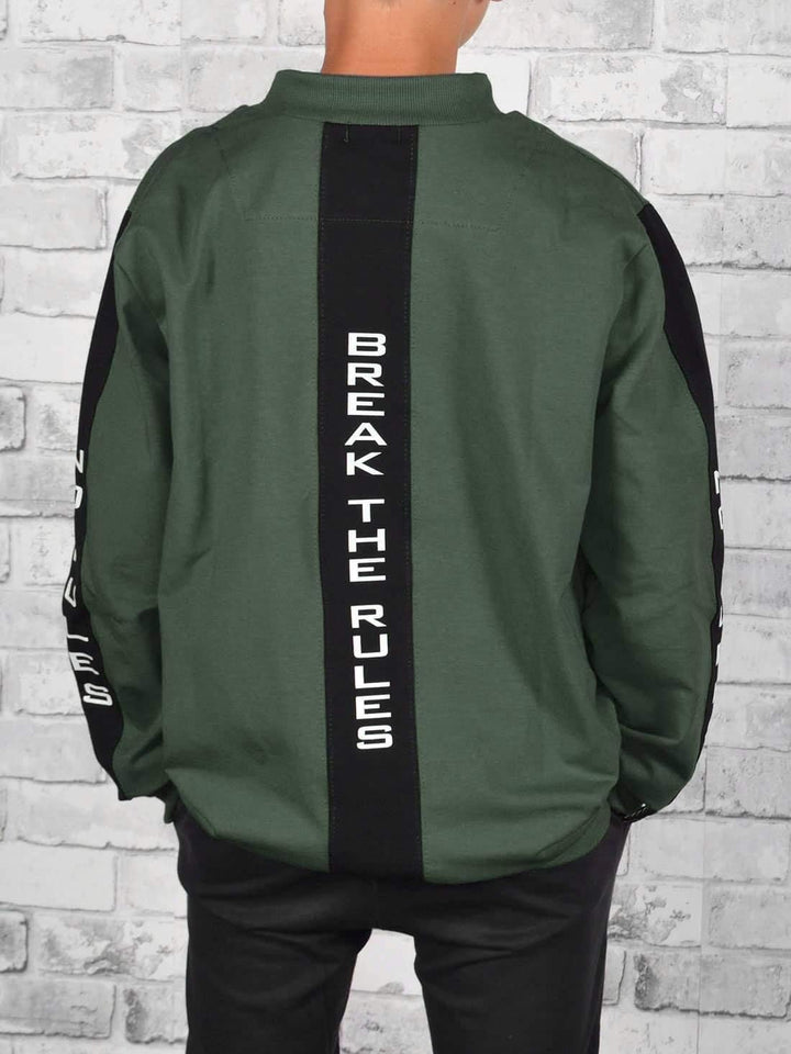 BEZLIT Jungen Kinder Hoodie Pullover Sweatjacke 30238, 104 Olivegrün