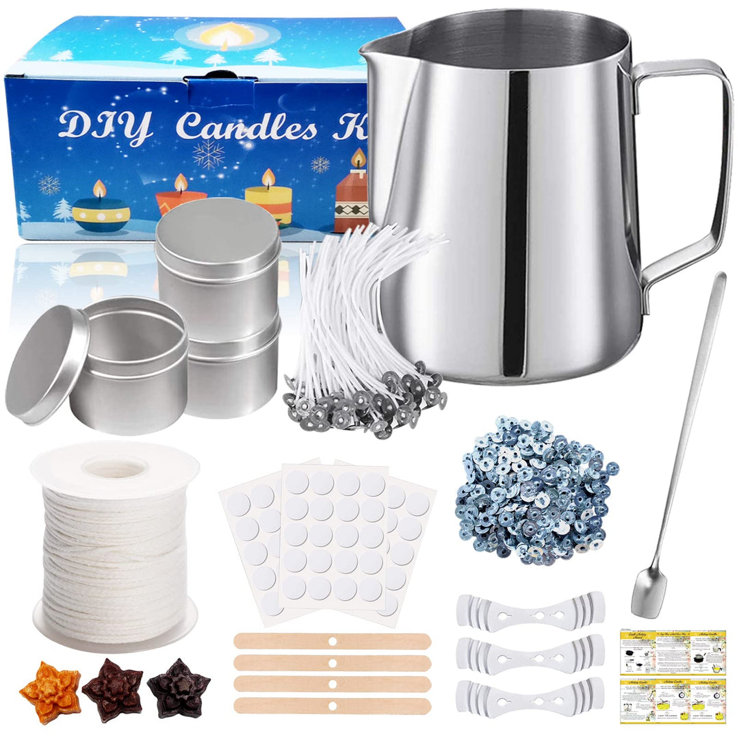 DIY Kerzenherstellung Kit,Duftkerzen,Candle Craft Supplies Set，Mit Candle Make Giesstopf,Dochte,Kerz