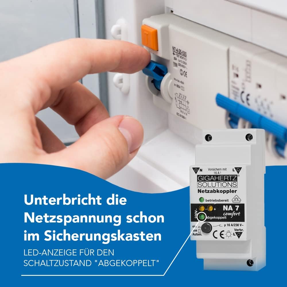 Gigahertz Solutions 210-185 Netzabkoppler 1 St. NA7 Schaltspannung (max.): 230 V/AC 16A 2300W Restwe