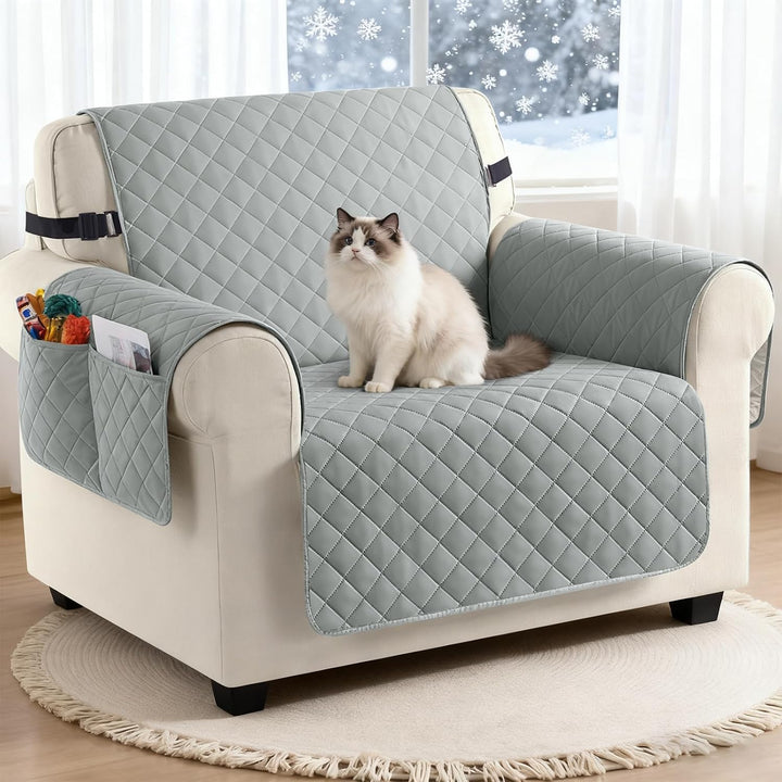 TAOCOCO Sofa Überzug, Sofabezug Wasserdicht Mit Gummiband，Wohnzimmer Anti-Rutsch Gepolsterter Sofasc