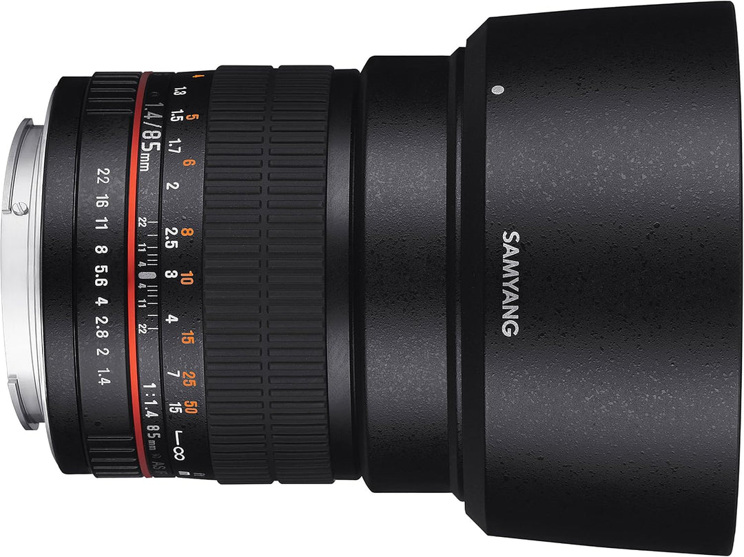 SAMYANG 881306 MF 85mm F1,4 AS IF UMC für Sony A – Vollformat Portrait Objektiv für Sony A-Mount, ge