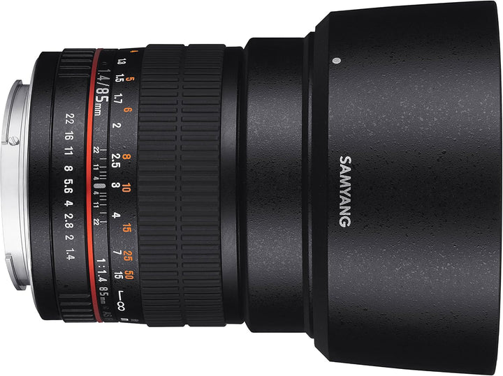 SAMYANG 881306 MF 85mm F1,4 AS IF UMC für Sony A – Vollformat Portrait Objektiv für Sony A-Mount, ge