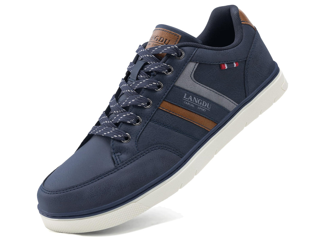 LANGDU Freizeitschuhe Herren Sneaker Walkingschuhe Leichtgewicht Atmungsaktive Sportschuhe Sneakers