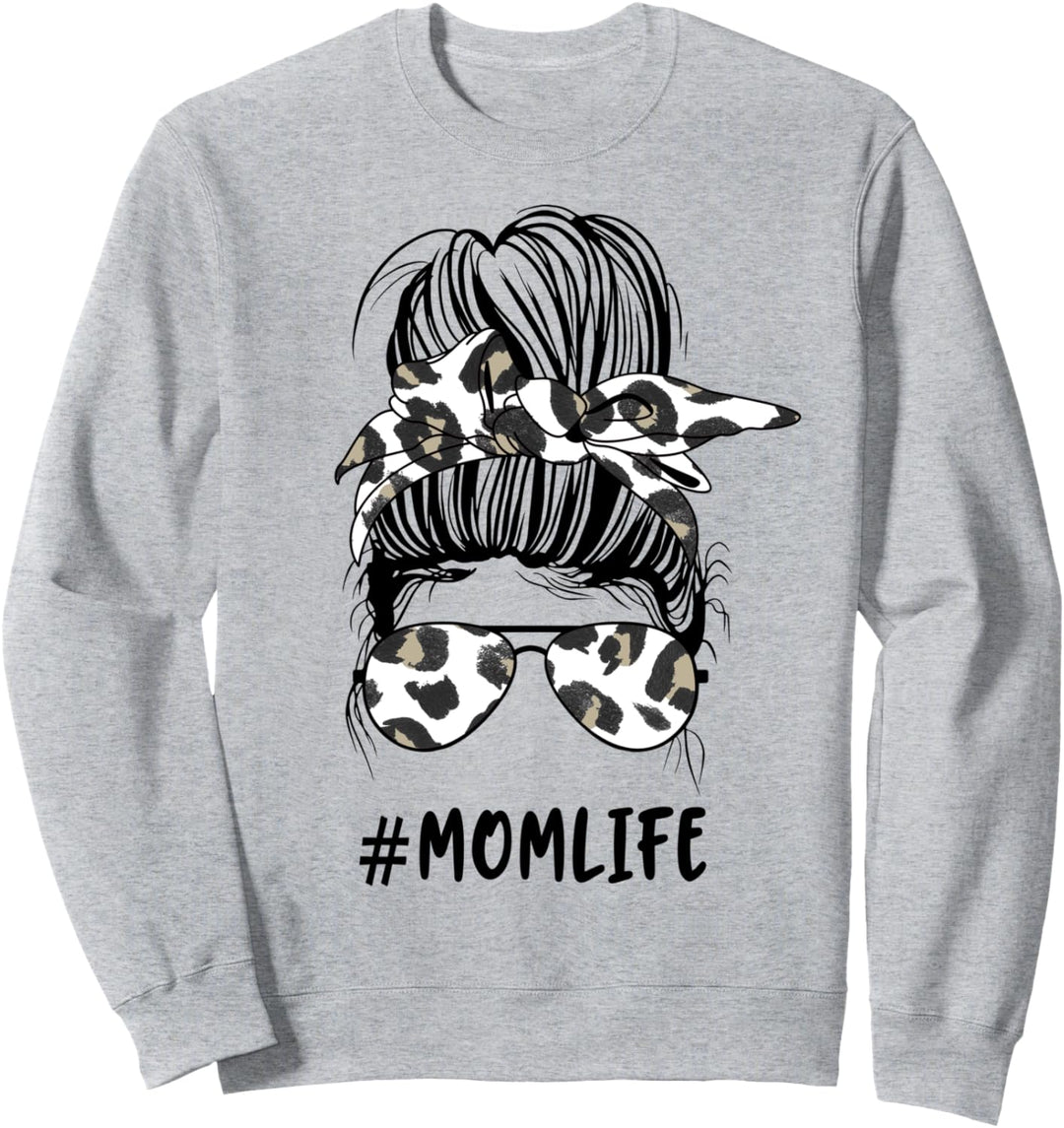 Unordentliche Brötchen Mutter Leben passende Tochter Mutter Sweatshirt