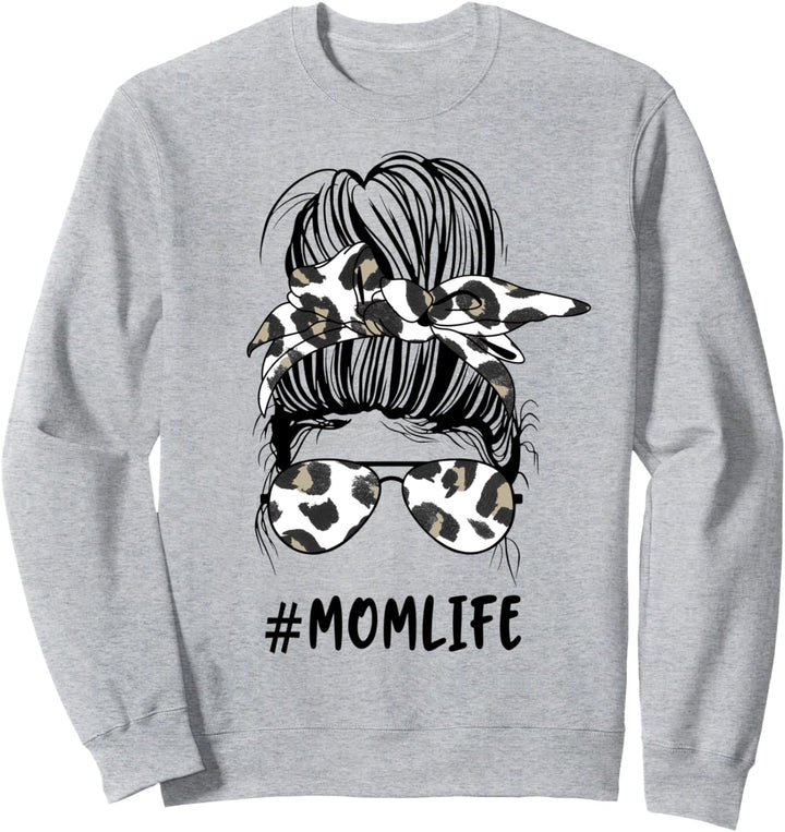 Unordentliche Brötchen Mutter Leben passende Tochter Mutter Sweatshirt