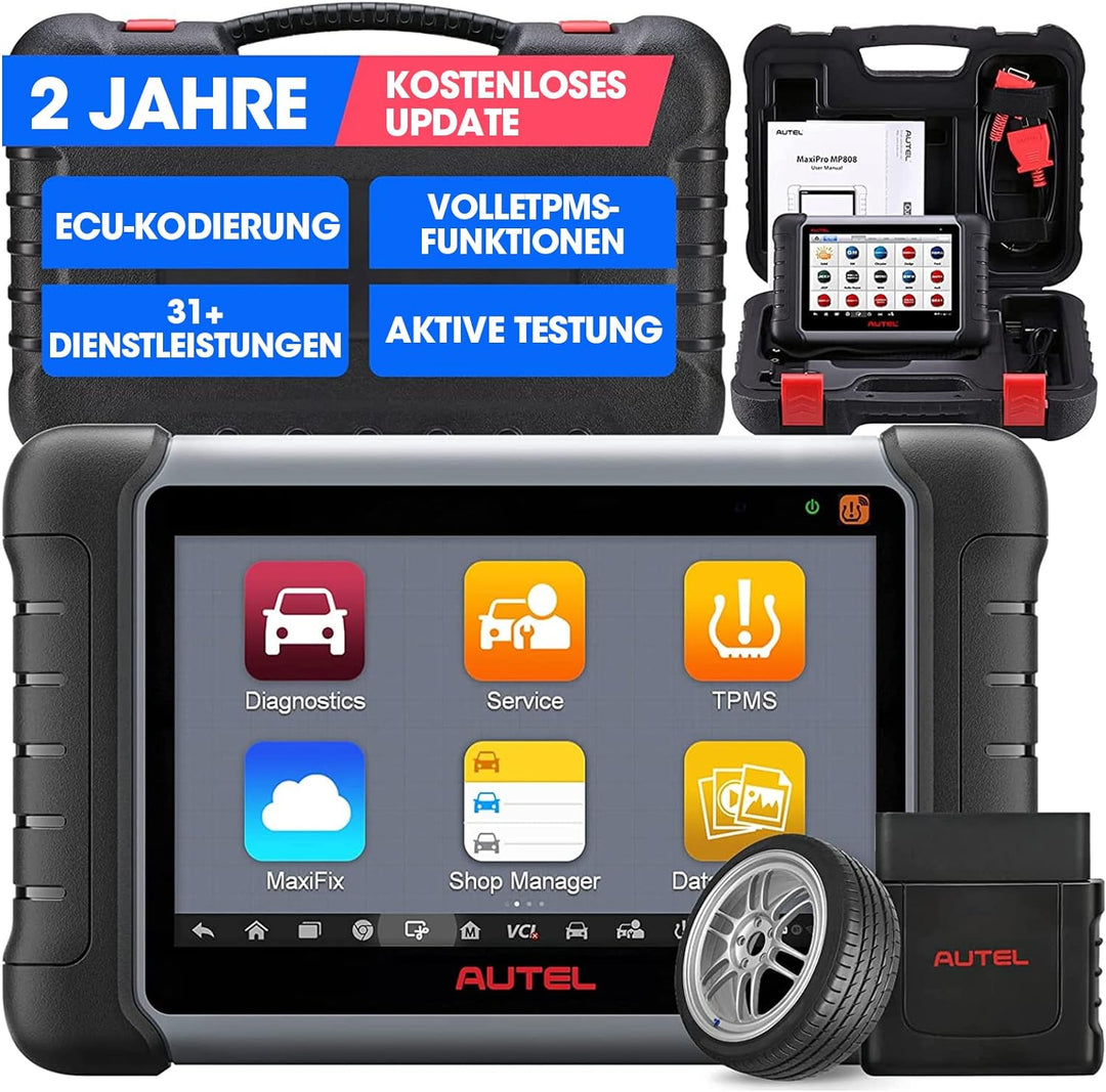 Autel MaxiPRO MP808S-TS Diagnosegerät Scanner 2023 Neueste mit 2 Jahre Update, ECU-Codierung, Full T