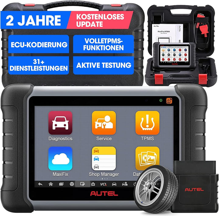 Autel MaxiPRO MP808S-TS Diagnosegerät Scanner 2023 Neueste mit 2 Jahre Update, ECU-Codierung, Full T