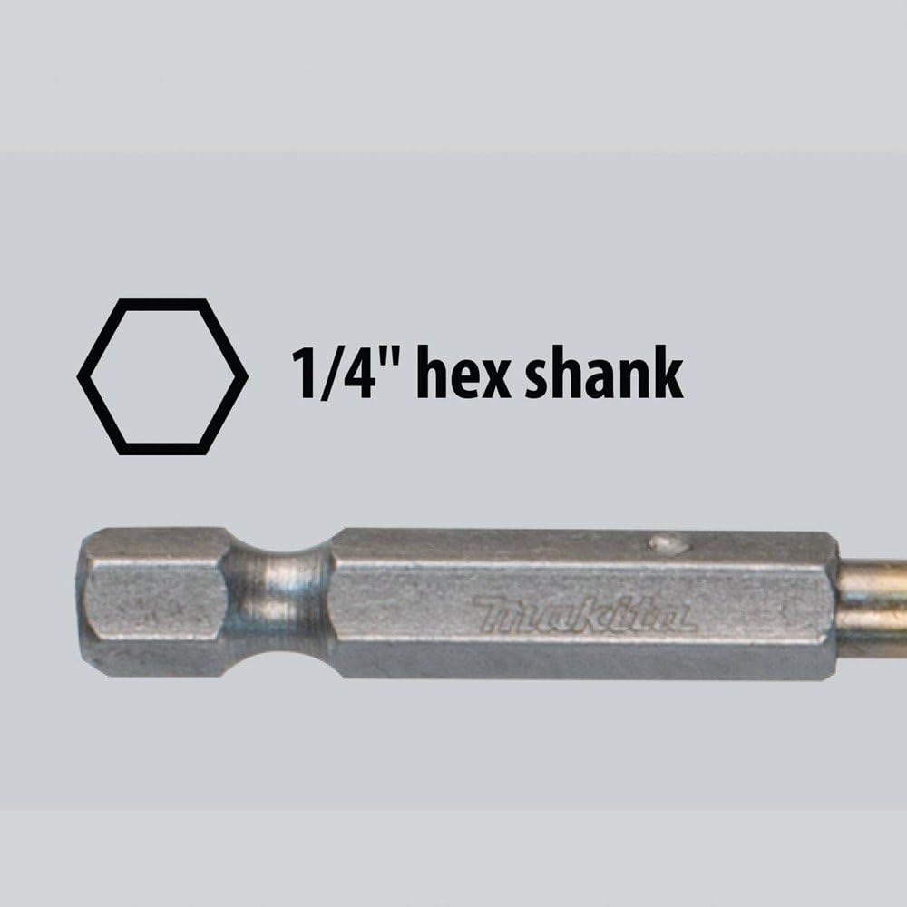 Makita D-35318 Titanbeschichteter Bohrersatz, 1/4 Zoll, 5 Stück