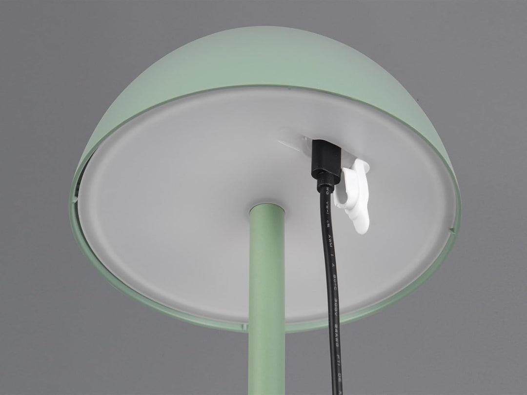 2er SET Akku Tischlampen Grün ohne Kabel für Innen & Aussen, 30cm klein, Grün