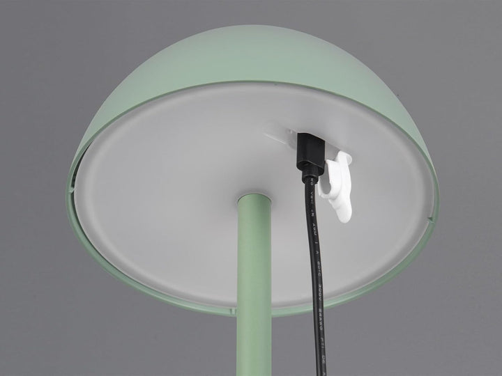 2er SET Akku Tischlampen Grün ohne Kabel für Innen & Aussen, 30cm klein, Grün