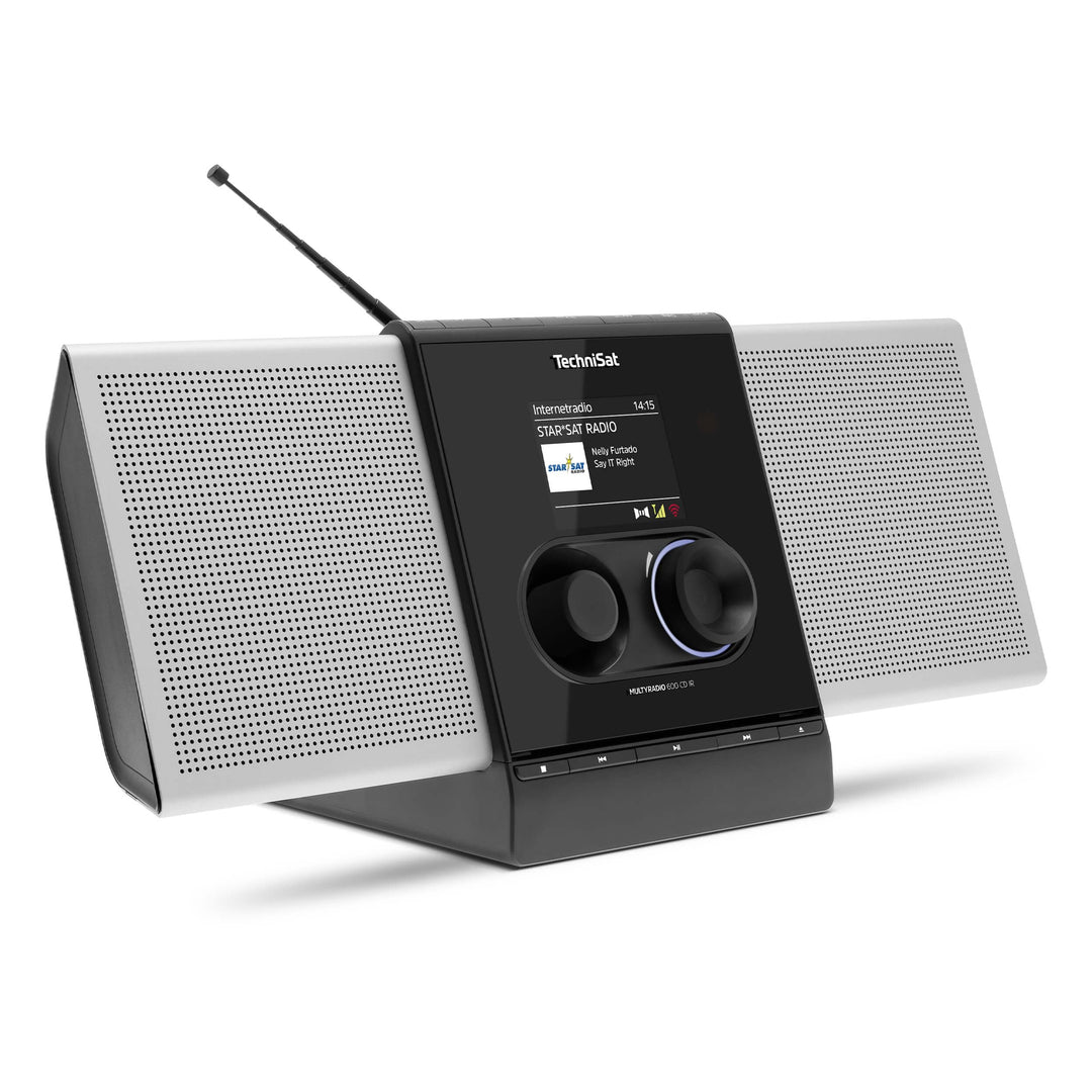 TechniSat MULTYRADIO 600 CD IR - Internetradio (Kompaktanlage, WLAN Radio, DAB+, UKW, Spotify, Bluet