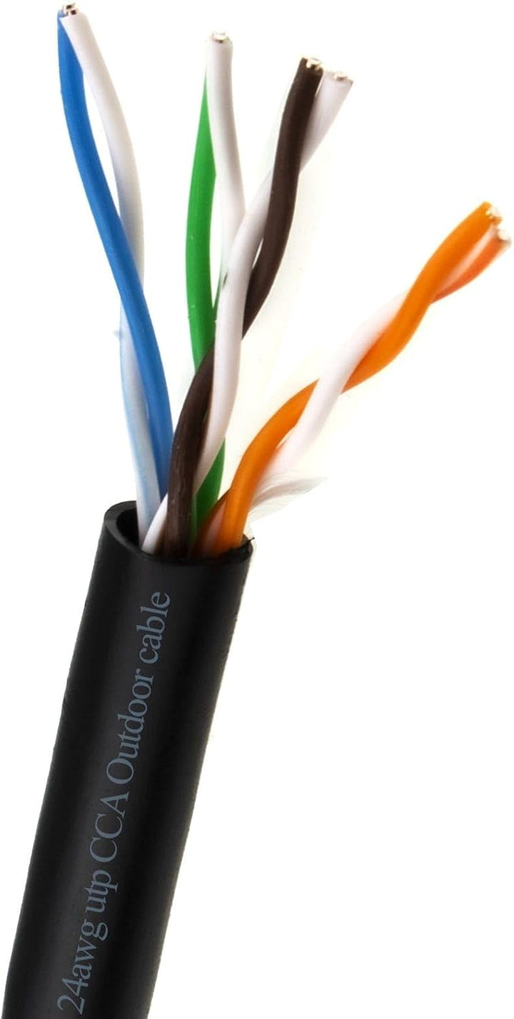 Aussen Cat5E-CCA Aussen Verwendung Ethernet Netzwerk Kabel Kabelrolle UTP 100 m [100 Meter/100m] 100