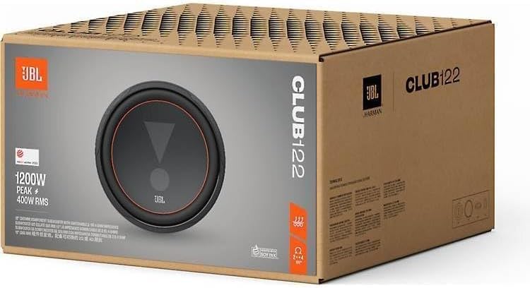 JBL Club 122SL - 1200 Watt Subwoofer Auto Radio für Flach-Einbau in KfZ Musikanlage von Harman Kardo