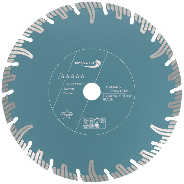PRODIAMANT Profi Diamant-Trennscheibe Granit Super Speed Cut 230 mm x 22,2 mm Diamanttrennscheibe
