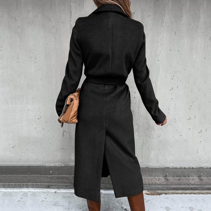 Ansenesna Winterjacke Damen Lang Wolle Wollmantel Winter Oversize Lange Wintermantel Elegant Warm Ma