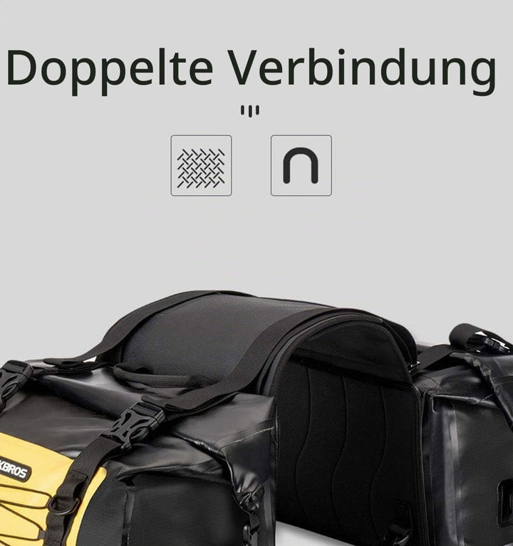 ROCKBROS Motorrad Doppel Satteltaschen Gepäckträgertaschen 100% Wasserdicht Motorradtasche Ca.62L Gr